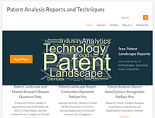 Tablet Screenshot of patentanalysis.org